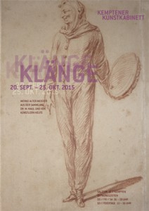 Plakat, 2015, Ausstellung Klänge, Kemptener Kunstkabinett