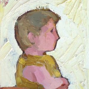 Junge, 16 x 14 cm, Öl mit Wachs, Privatbesitz