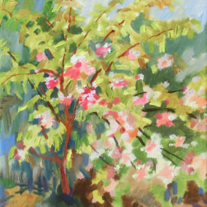 Frühlingsordnung, 35 x 27 cm, Öl mit Wachs, 2026