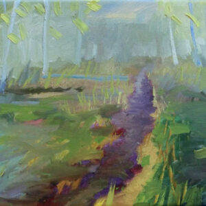 Spaziergang im Moor, 19 x 33 cm, Öl mit Wachs, 2026, Privatbesitz
