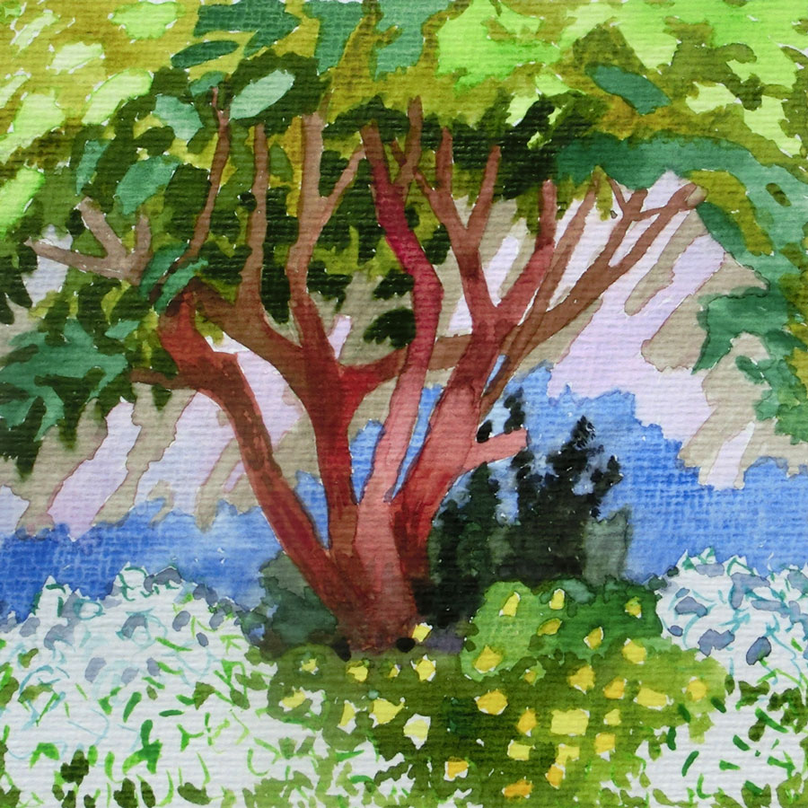 Arrangement, 17 x 17 cm, Aquarell, 2026